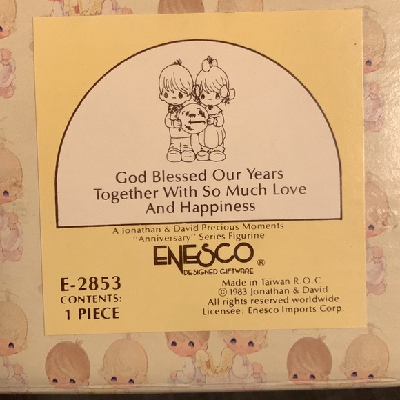 ENESCO. God Bless Our years Together With so much Love - Picture 5 of 5